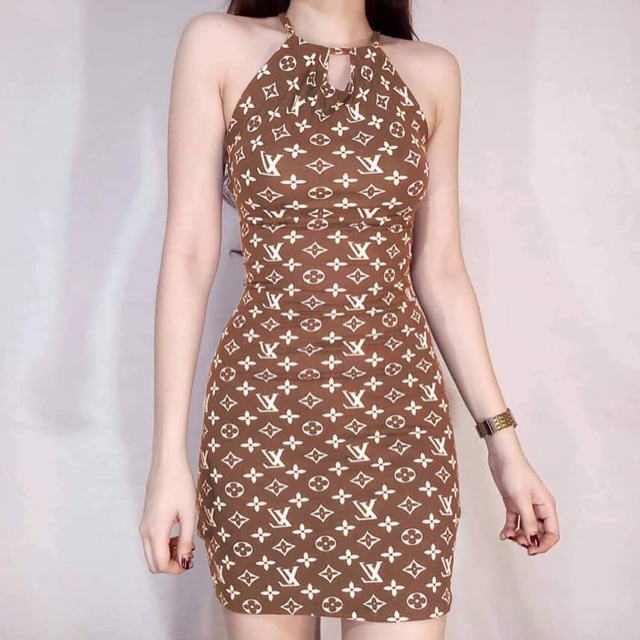 LV Halter bodycon dress Bestthreadsco Shopee Philippines