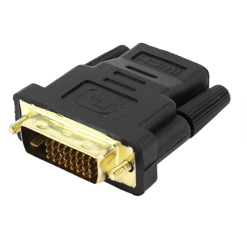 Gold Tone Dvi D Dual Link 24 1 Male To Hdmi Female Audio Video Adapter Connector Xd Shopee Philippines