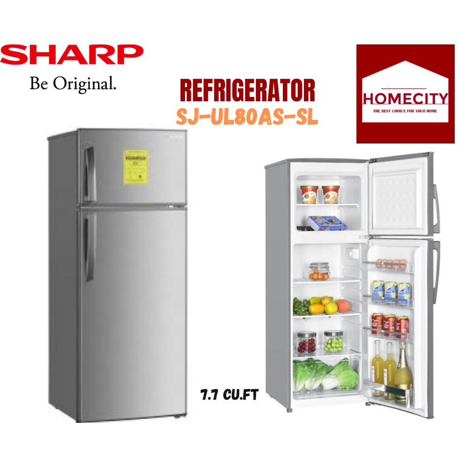 SHARP REFRIGERATOR SJ-UL80AS-SL | Shopee Philippines