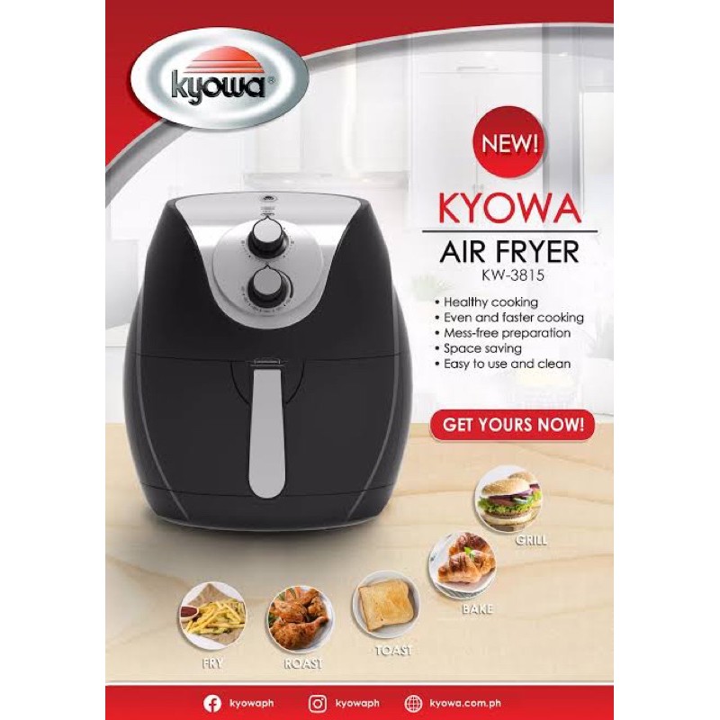 Kyowa Air Fryer 7 liters KW 3815 Shopee Philippines