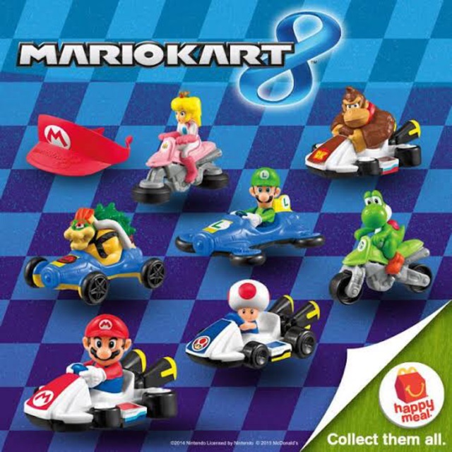 Mario Kart 8 Mcdonalds Happy meal 