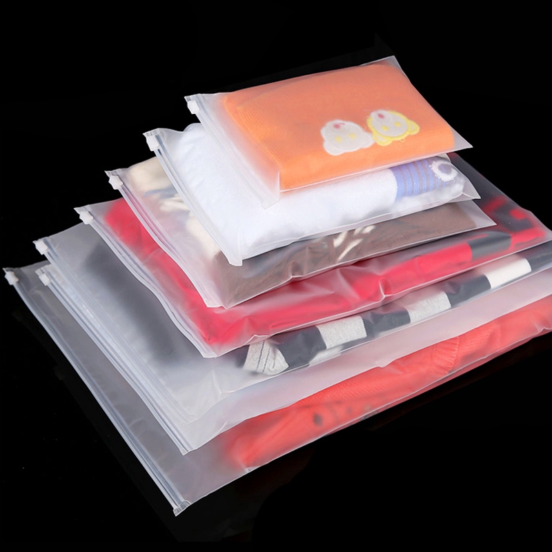 zippered plastic storage bags for clothes