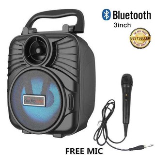 118 Mini Portable Wireless Bluetooth Karaoke Speaker with FREE MICROPHONE