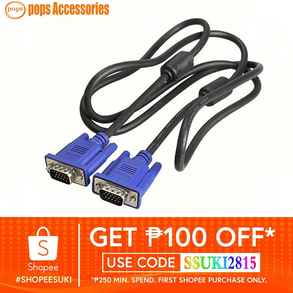1.5M VGA To VGA Cable Shopee Philippines
