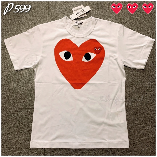 cdg white shirt