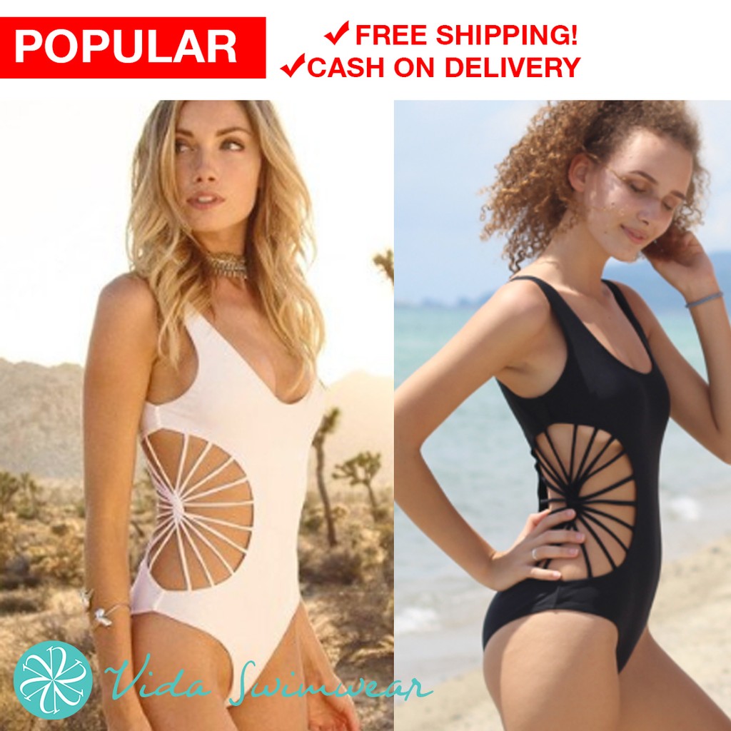 one piece swimsuit shopee