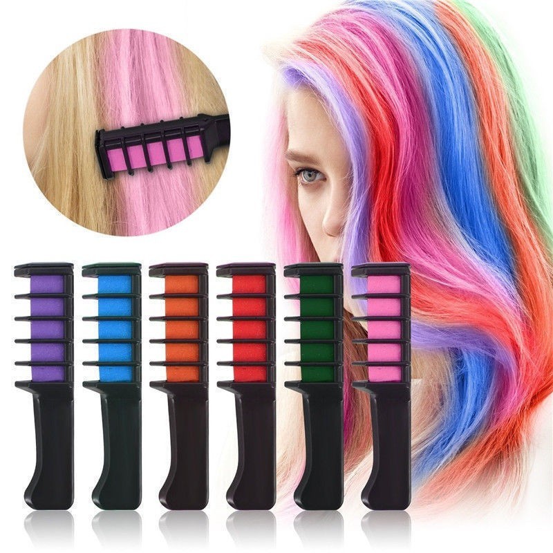 Temporary Hair Chalk DIY Non-Toxic Washable Hair 10 Colors | Shopee