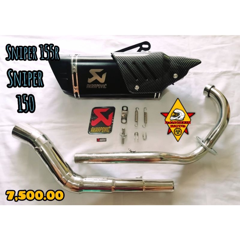 YAMAHA SNIPER 150/155/155R AKRAPOVIC M1 FULL EXHAUST SYSTEM Shopee Philippines