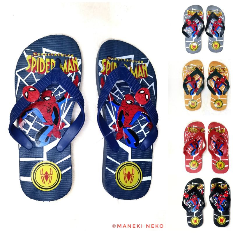 Spiderman Cartoon Flipflop Boys Slippers for Kids | Shopee Philippines