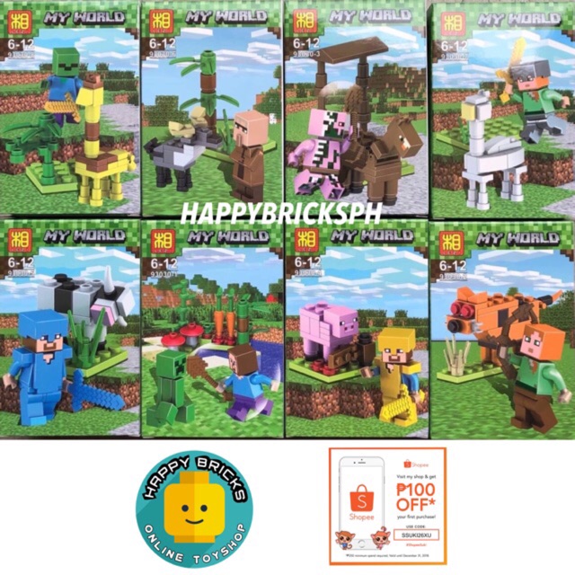 lego minecraft mini figure pack