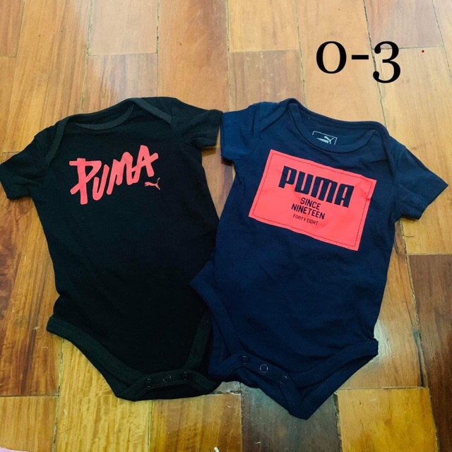 puma baby boy onesies