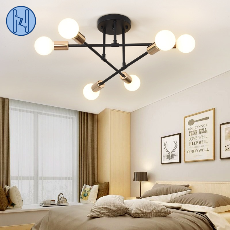 Modern Industrial Chandelier Lighting Living Room Bedroom Pendant Light  Creative Ceiling Lighting | Shopee Philippines