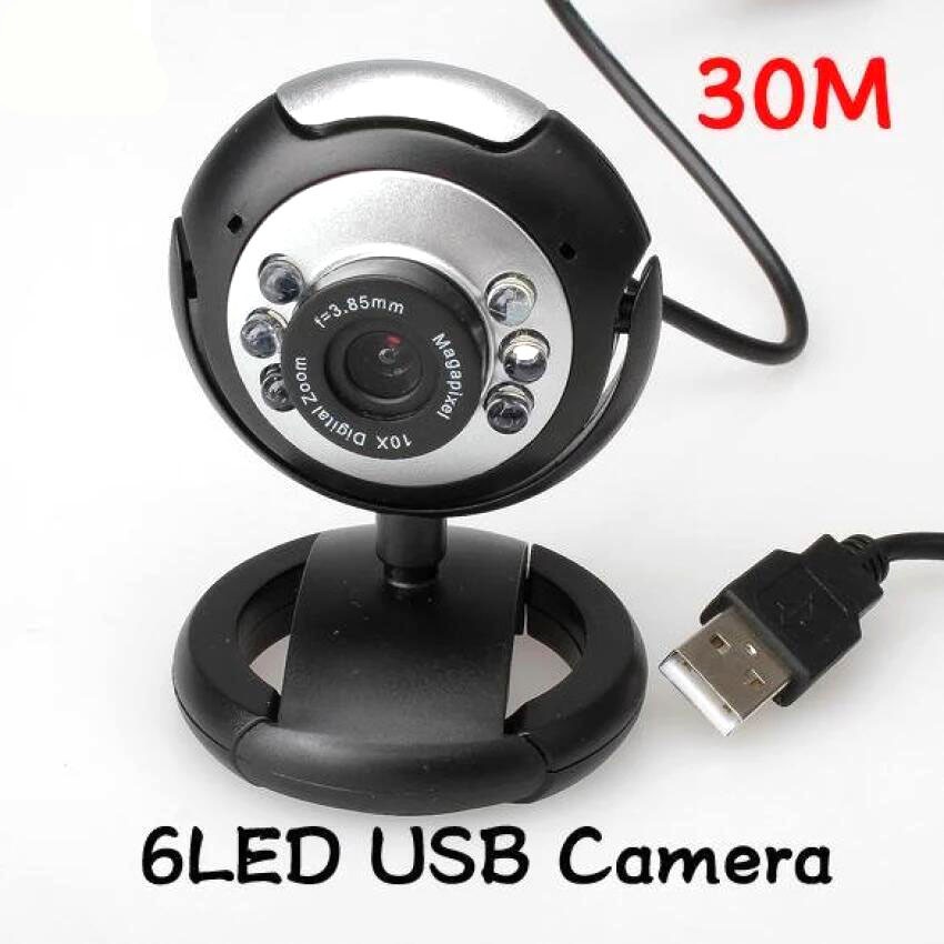 Hd Mp Led Usb Webcam Camera With Mic Night Vision Shopee