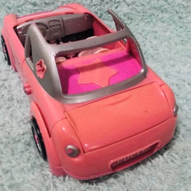 polly pocket pink car