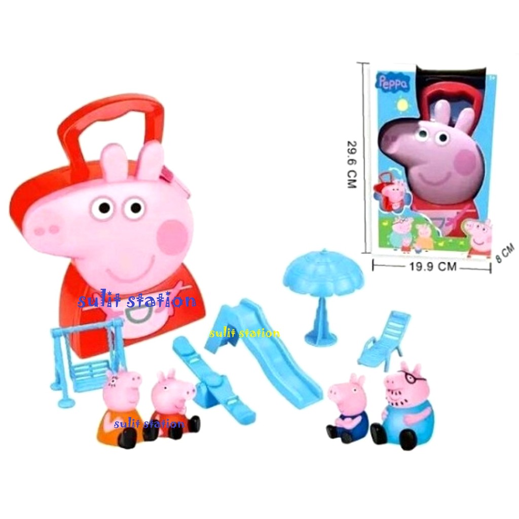 peppa pig carry case with figures