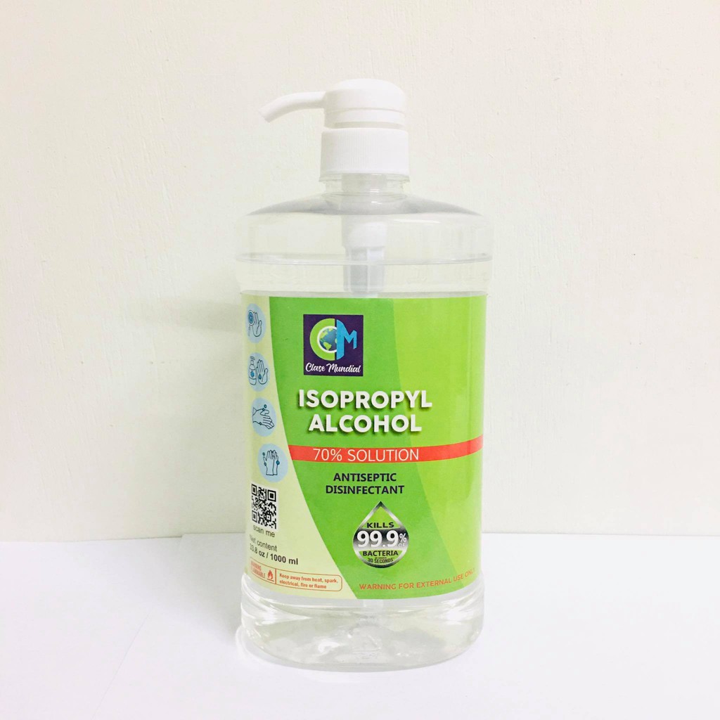 Alcohol Isopropyl 70 Solution 1 Liter Shopee Philippines