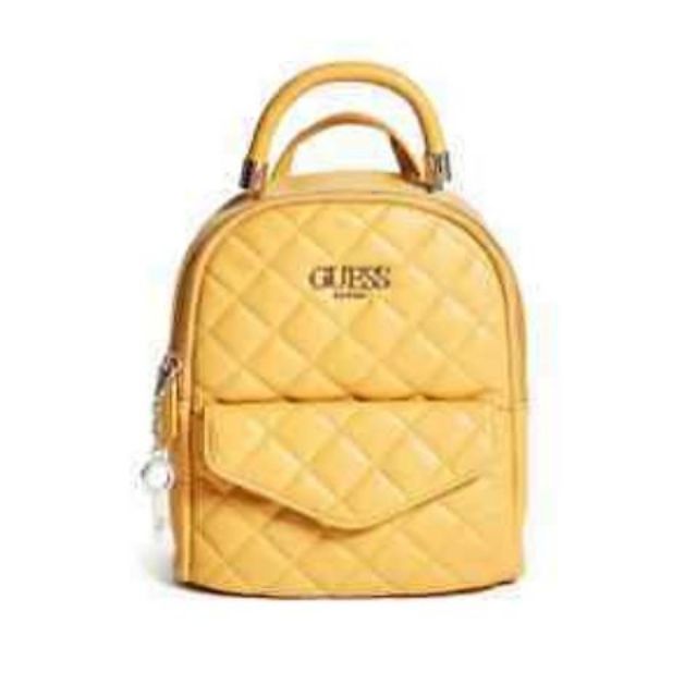 yellow guess backpack