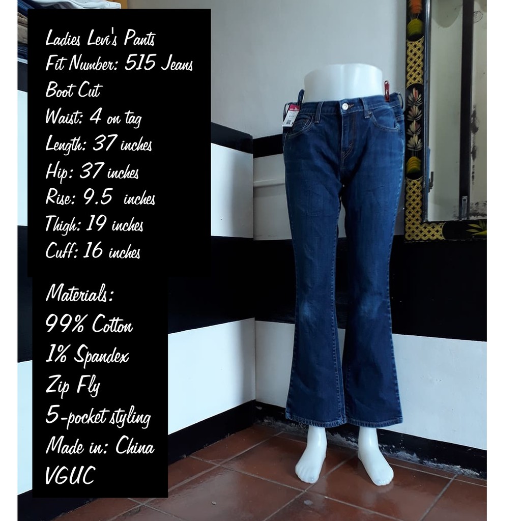 womens size 9 pants in inches
