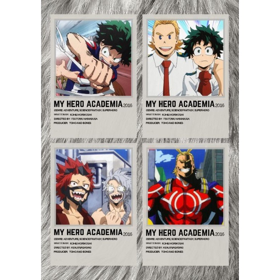 My Hero Academia Minimalist Posters (Laminated) | Shopee Philippines