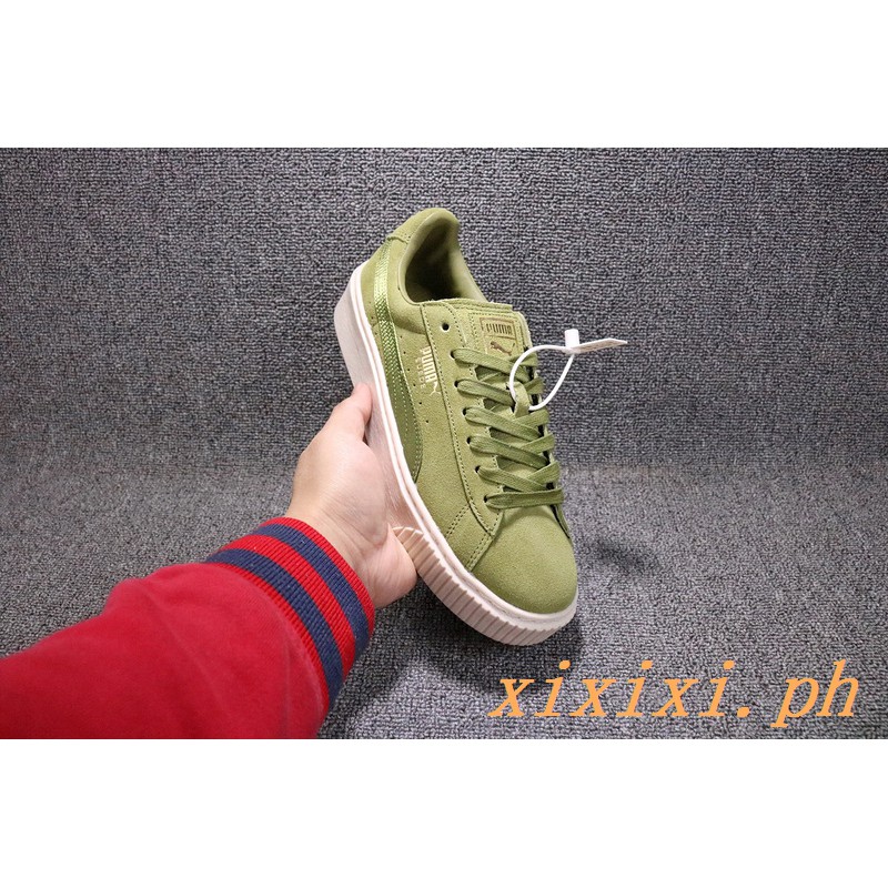 puma platform green