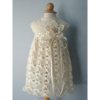 crochet baptism dress