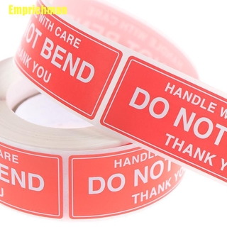[Emprichman] 250Pcs Fragile Warning Stickers Handle With Care Do Not Bend Sign Package Decal #8