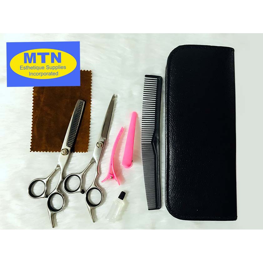 hair cutting scissors and comb set