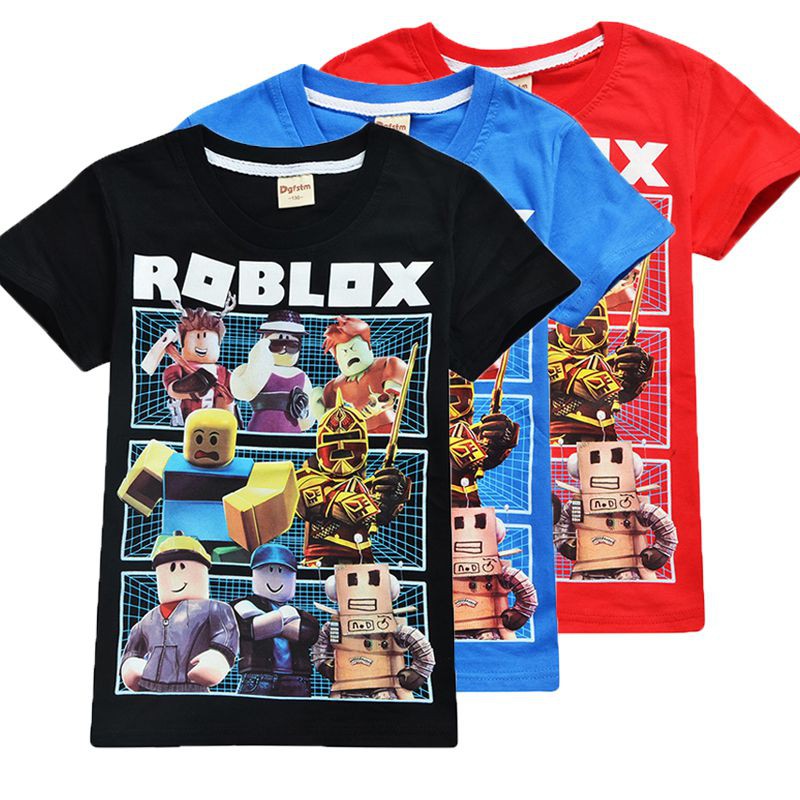 Roblox Character Game Children Roblox Print Cotton Short Sleeve Casual T Shirt Shopee Philippines - roblox female chest t shirt