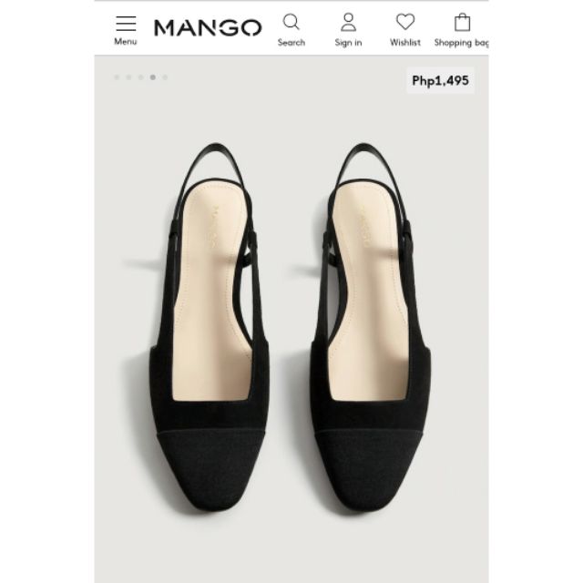 mango slingback shoes