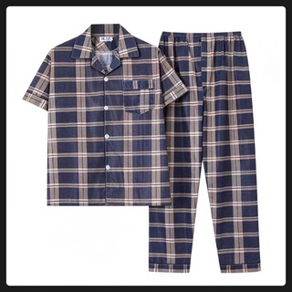 Zshop Men's Sleepwear Shortsleeve Pajama Set Polyester Cloth