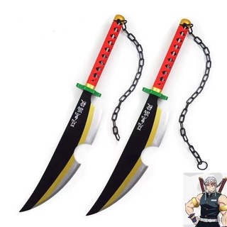 【COD】1 Pcs Kimetsu No Yaiba Tengen Uzui Twin Swords Cosplay Weapon ...