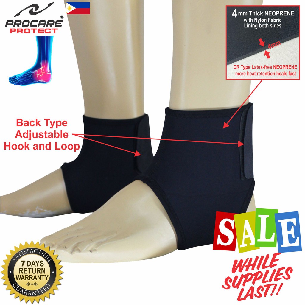 PROCARE PROTECT #8910P Ankle Support Brace, Back Adjustable Type, 4mm ...
