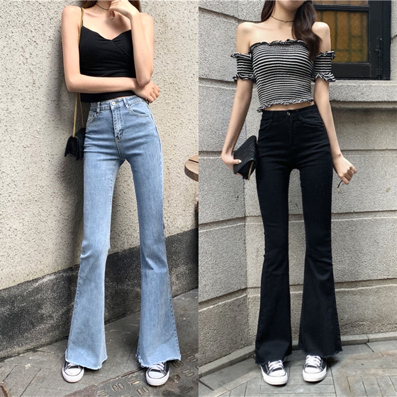 retro denim pants