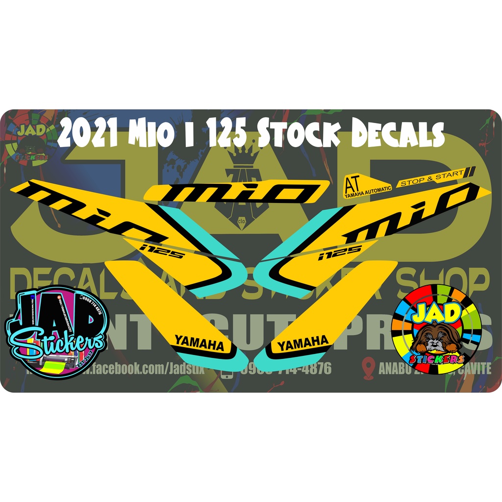 YAMAHA MIO i 125 & 125s STOCK DECALS | Shopee Philippines