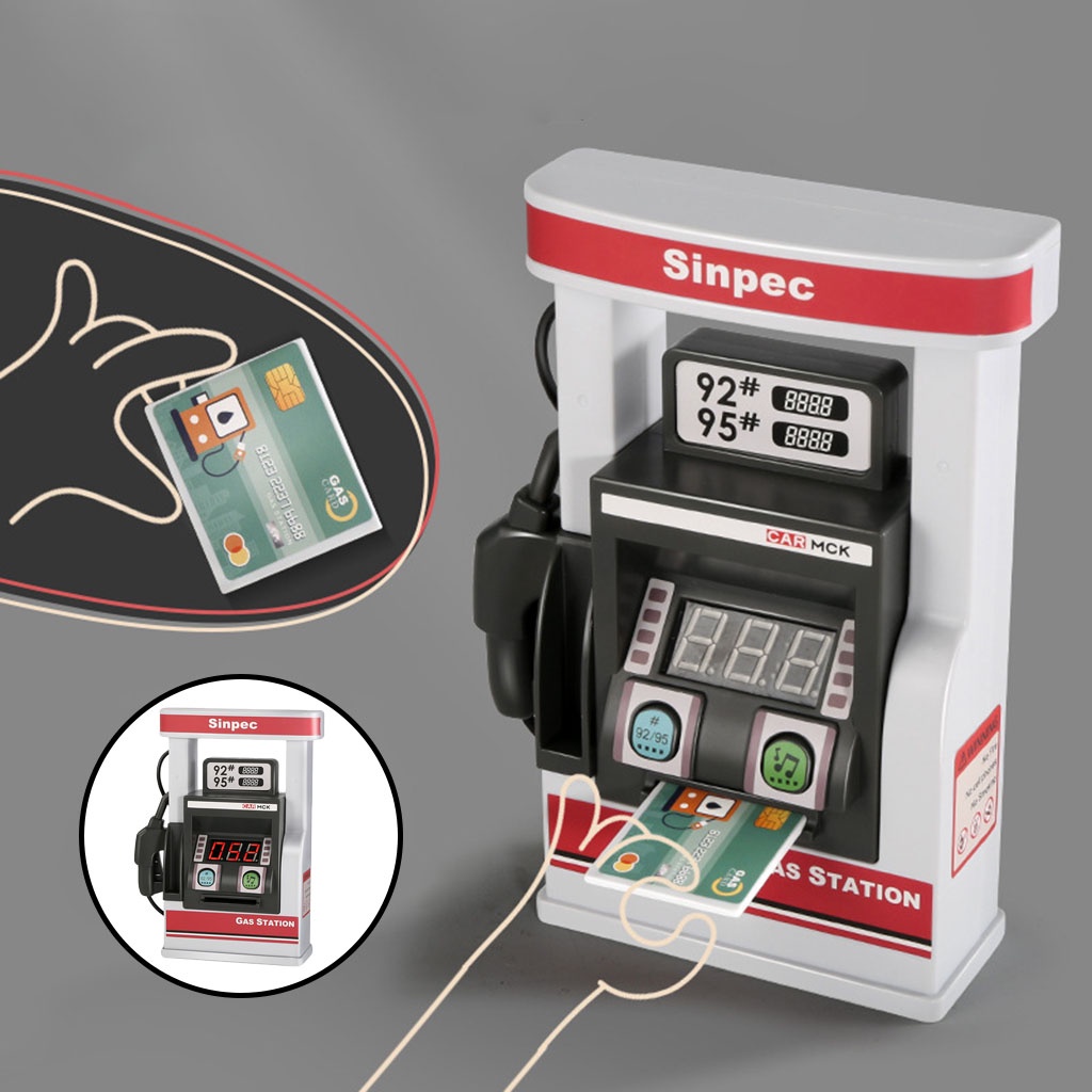 [arutoxa] Gas Station Playset Pretend toy Gas Pump for boys and girls ...