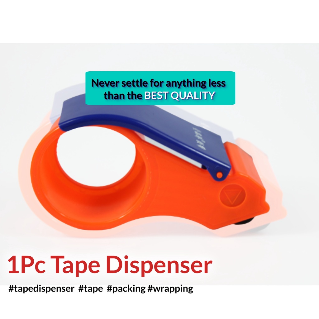 Orange Tape Dispenser Sealer Cutter 2 inch 2 OPP POPP Tape Carton