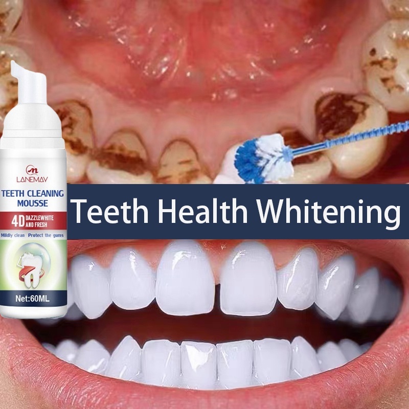 Teeth Whitening Gel Baking Soda Toothpaste Cleaning Mousse Powder Foam 