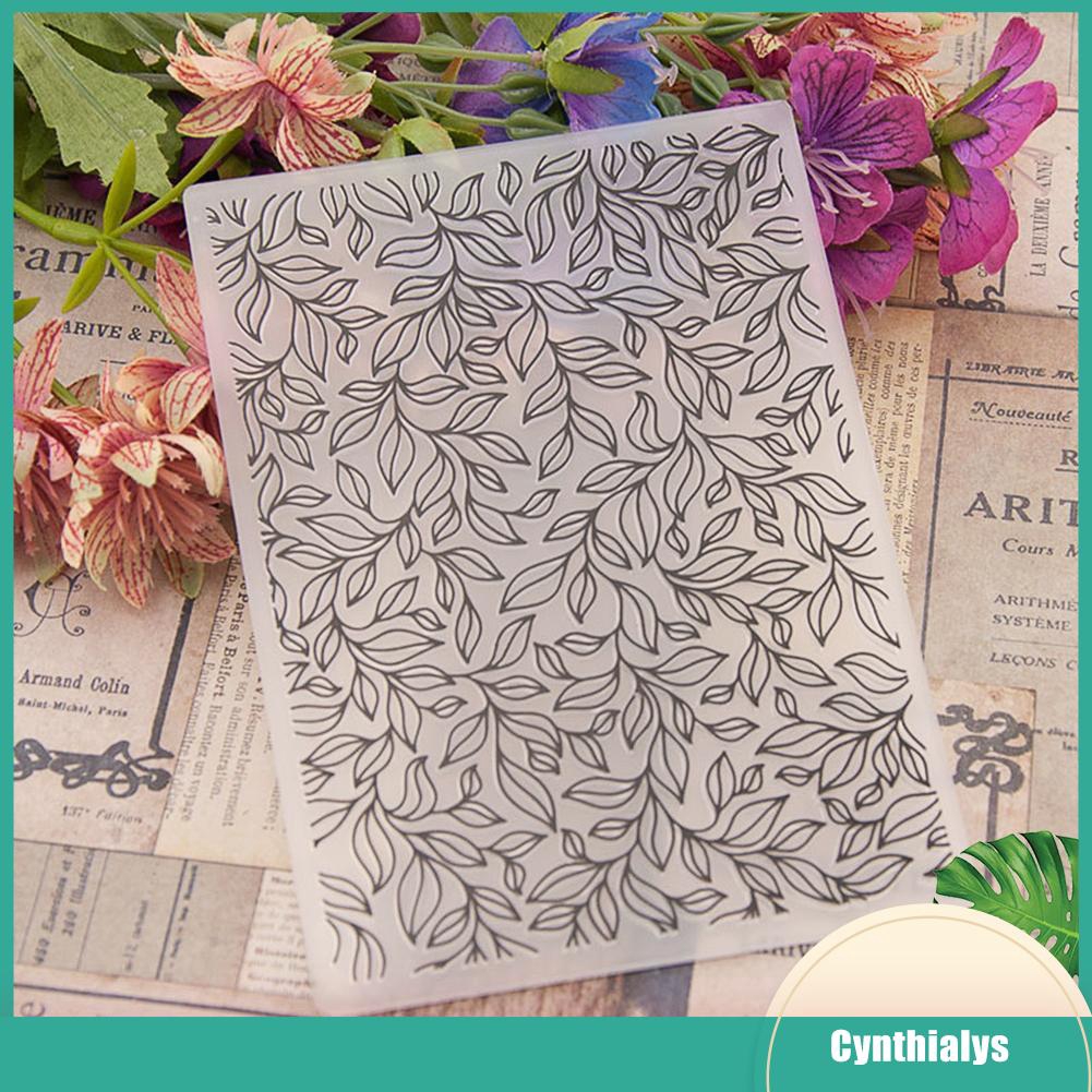 Diy Scrapbooking Plastic Flower Embossing Folder Template For