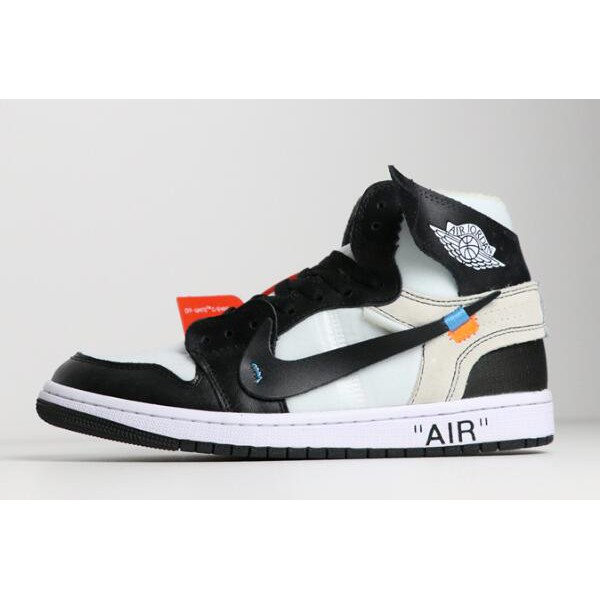 black jordan 1 off white