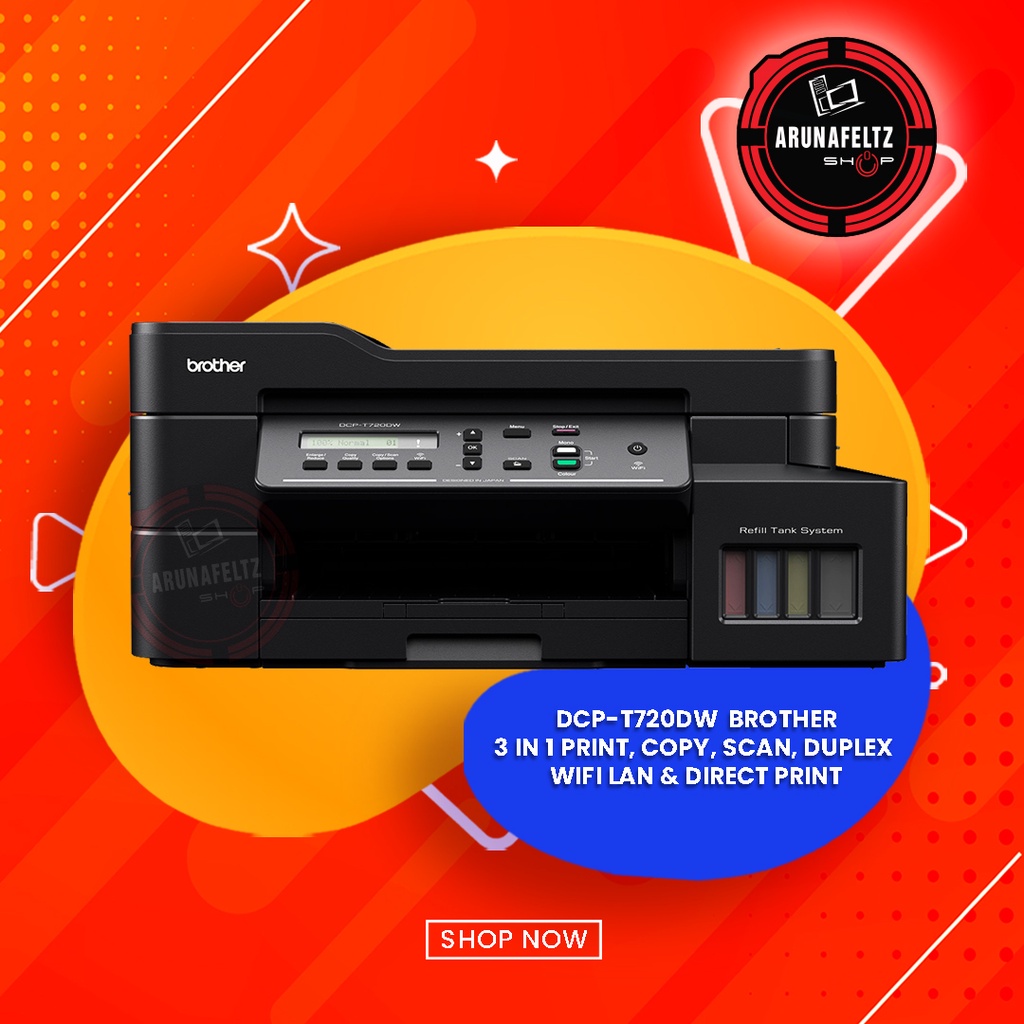 DCP-T720DW BROTHER 3 in 1 Print, Copy, Scan, Duplex - Wifi LAN & Direct ...