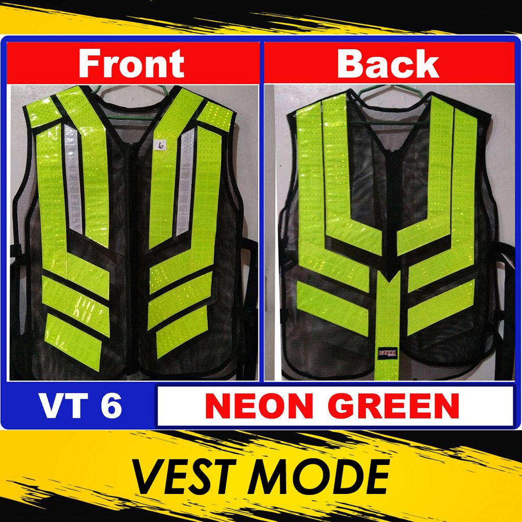 Motorcycle Rider Rider's Safety Vest Reflective Reflectorized | Shopee