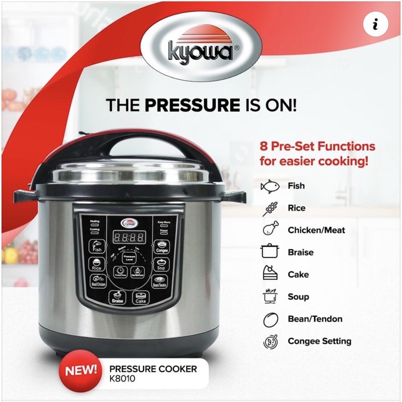 Kyowa Electric Pressure Cooker 6L KW8010 Shopee Philippines