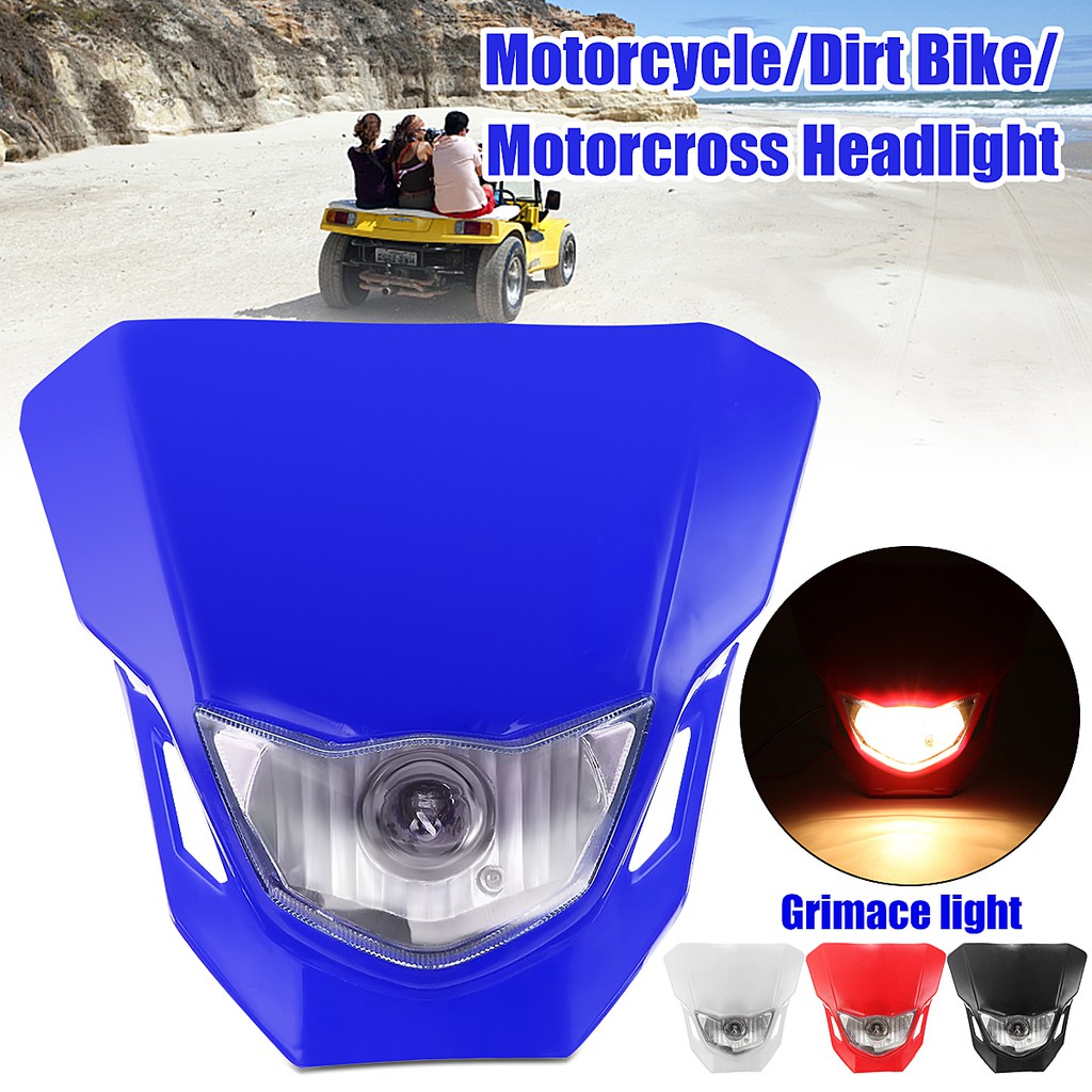Blue Off Road Dirt Bike Motocross Headlight Lamp For Yamaha TTR250 TTR230 WR250F 