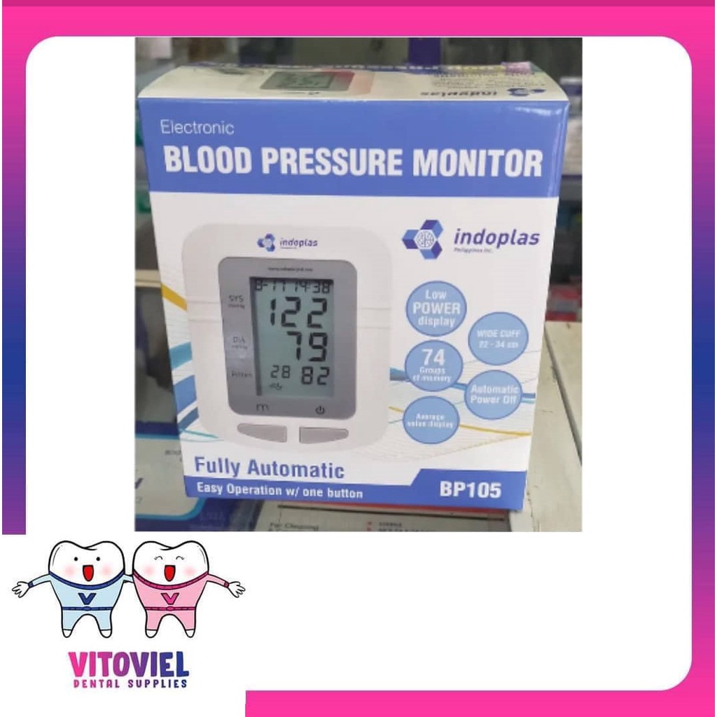 Indoplas Electronic Blood Pressure Monitor 105 Shopee Philippines