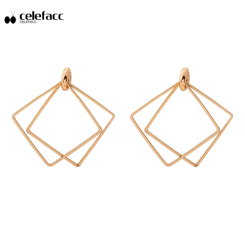 Details about   4PCs/Set Round Geometric Unique Ear Clip Crystal Stud Jewelry Circle Earrings