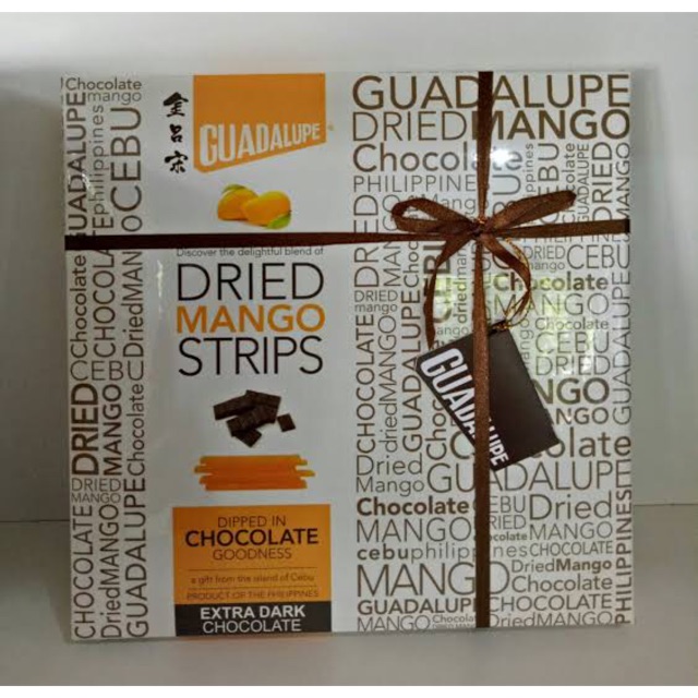 Guadalupe dried mango strip dipped in extra dark chocolate | Shopee ...