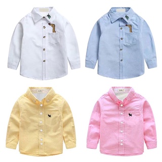Soffny Boy Formal Shirt Long Sleeve Casual Regular Baby Boys Shirts  Polo Baby Shirt  Kids Polo Kids Shirt  Boy Shirt #1
