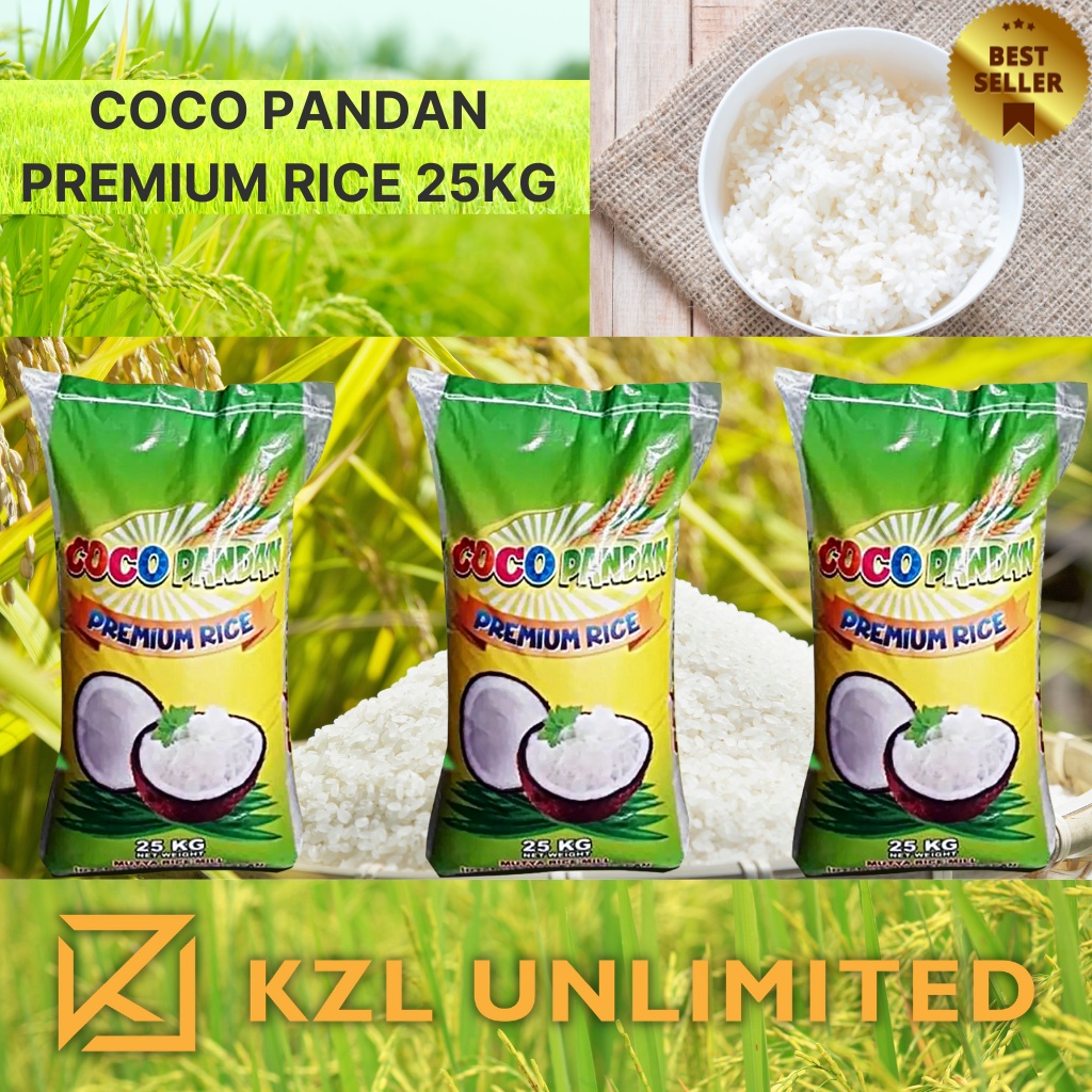 Coco Pandan Premium Rice Pandan Scented Soft and Fluffy 25KG Shopee