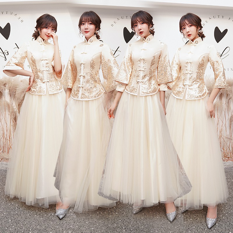 chinese style bridesmaid dresses