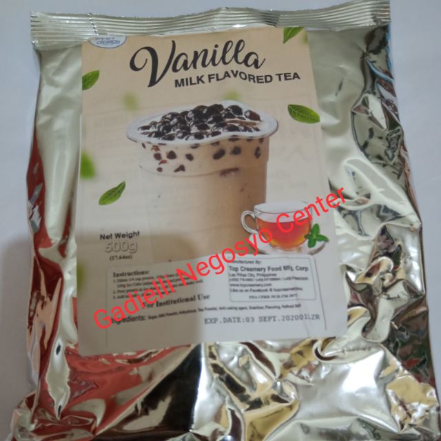 New Top Creamery Vanilla Flavored Milk Tea Powder Shopee Philippines